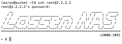 login prompt