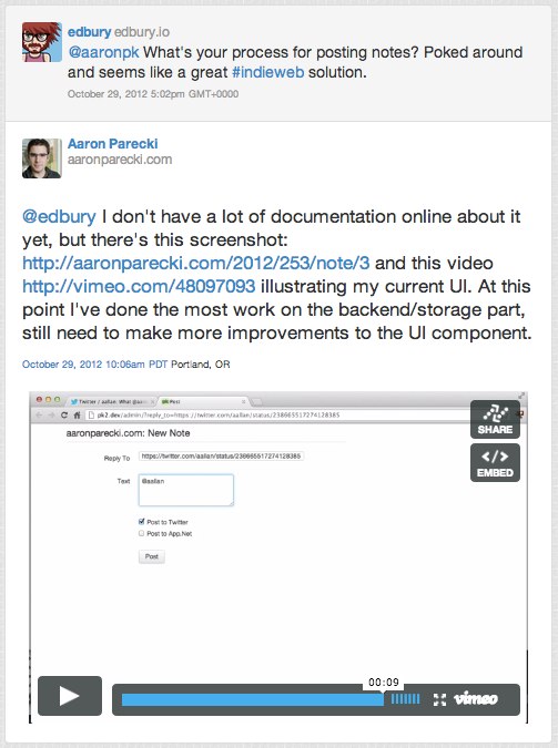 Experimenting with auto-embedding content - Aaron Parecki