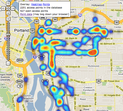 Wifi Hotspot Heatmap