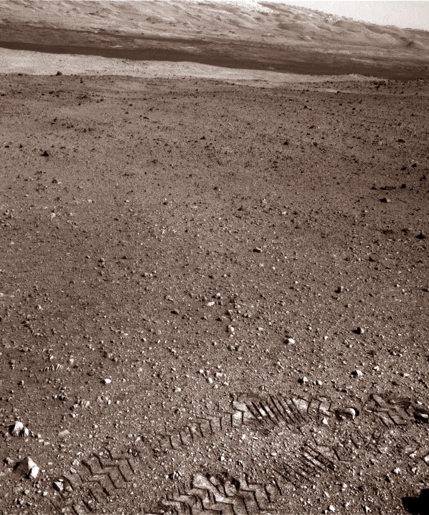 Tire Tracks on Mars