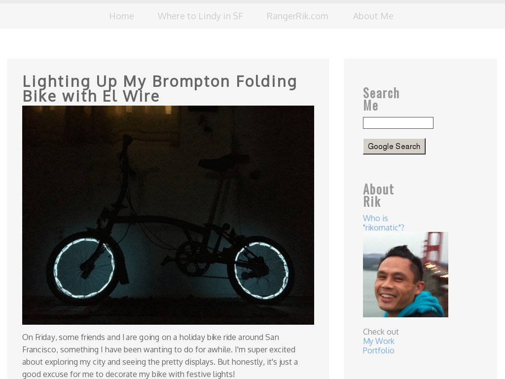 Lighting Up My Brompton Folding Bike With El Wire Aaron Parecki Lighting Up My Brompton Folding Bike With El Wire Www Rikomatic Portland
