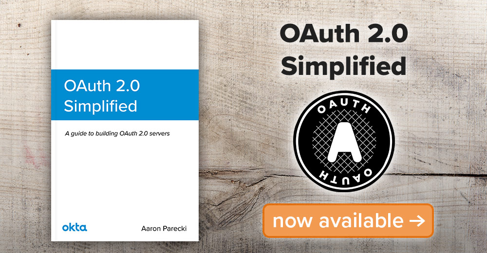 OAuth 2.0 Simplified Now Available