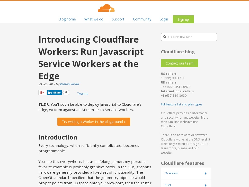 introducing-cloudflare-workers-run-javascript-service-workers