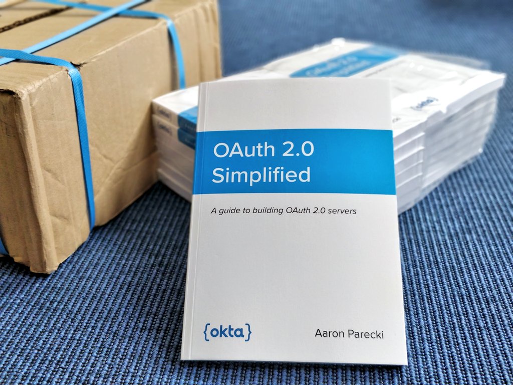 Look what just arrived: A bunch of @aaronpk's "@oauth_2 ... • Aaron Parecki