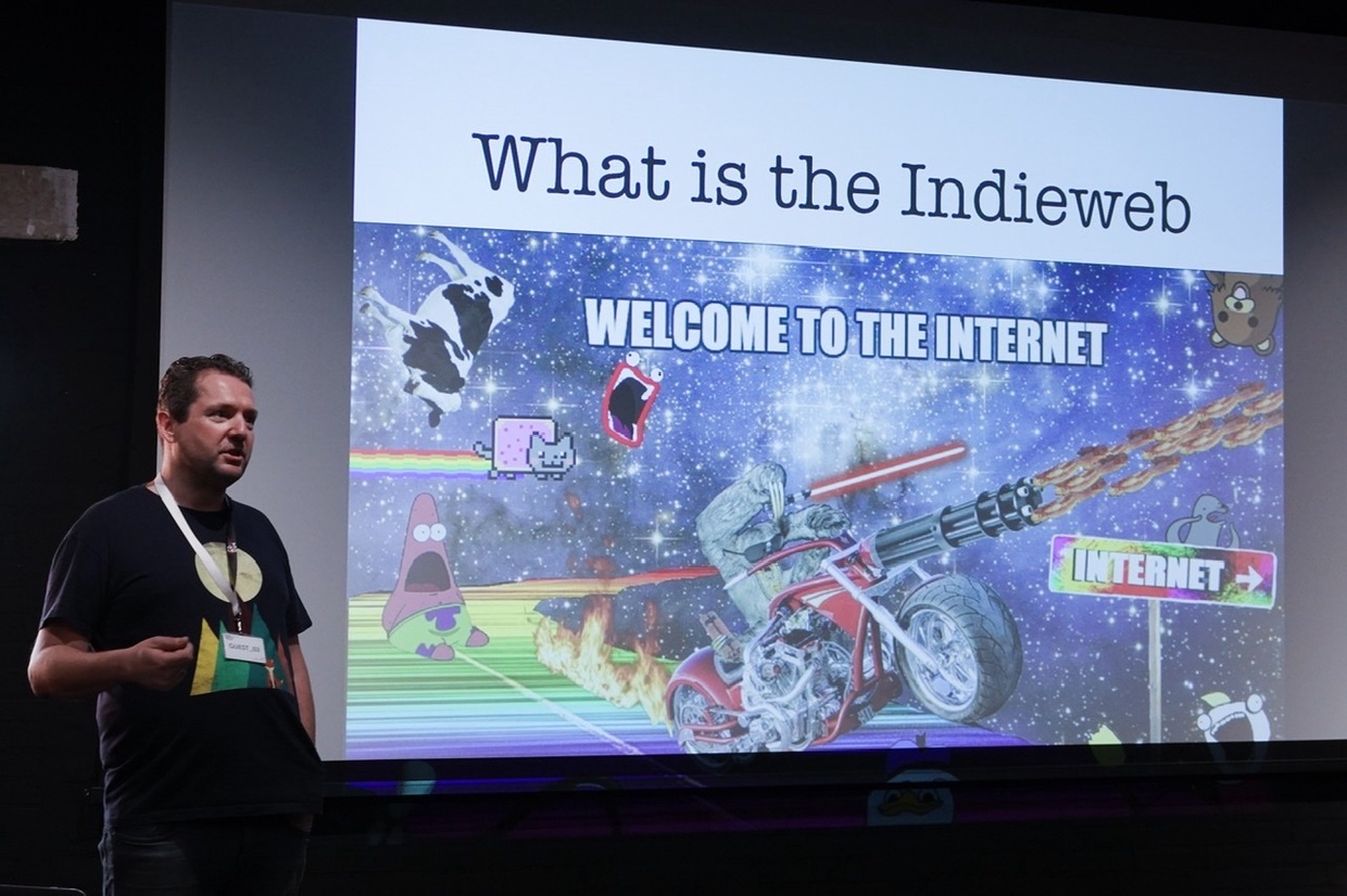 Kicking off @IndieWebCamp Amsterdam with @ton_zylstra giving an ...